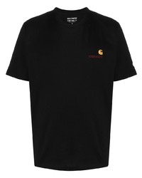 Мужская черная футболка с круглым вырезом с вышивкой от Carhartt WIP