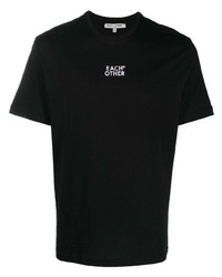 Мужская черная футболка с круглым вырезом с вышивкой от Each X Other