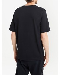 Мужская черная футболка с круглым вырезом с вышивкой от Giuseppe Zanotti