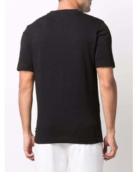 Мужская черная футболка с круглым вырезом с вышивкой от Tommy Hilfiger