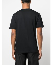 Мужская черная футболка с круглым вырезом с вышивкой от Norse Projects