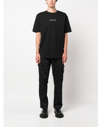 Мужская черная футболка с круглым вырезом с вышивкой от Vision Of Super