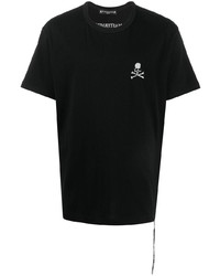 Мужская черная футболка с круглым вырезом с вышивкой от Mastermind World