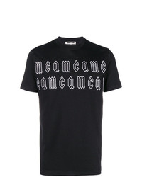 Мужская черная футболка с круглым вырезом с вышивкой от McQ Alexander McQueen