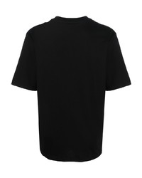 Мужская черная футболка с круглым вырезом с вышивкой от Michael Kors