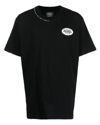 Мужская черная футболка с круглым вырезом с вышивкой от MJB Marc Jacques Burton