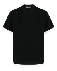Мужская черная футболка с круглым вырезом с вышивкой от Neil Barrett
