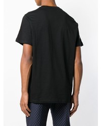 Мужская черная футболка с круглым вырезом с вышивкой от Ps By Paul Smith