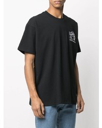 Мужская черная футболка с круглым вырезом с вышивкой от Levi's