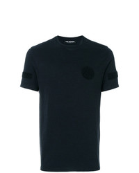 Мужская черная футболка с круглым вырезом с геометрическим рисунком от Neil Barrett