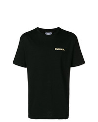 Мужская черная футболка с круглым вырезом с геометрическим рисунком от Paterson.