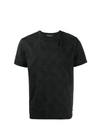 Мужская черная футболка с круглым вырезом с камуфляжным принтом от Valentino