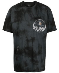 Мужская черная футболка с круглым вырезом с принтом тай-дай от Carhartt WIP