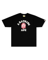 Мужская черная футболка с круглым вырезом с принтом от A Bathing Ape