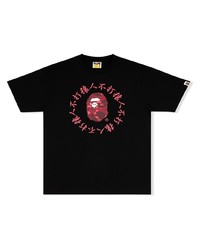 Мужская черная футболка с круглым вырезом с принтом от A Bathing Ape