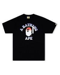 Мужская черная футболка с круглым вырезом с принтом от A Bathing Ape