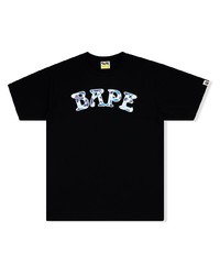 Мужская черная футболка с круглым вырезом с принтом от A Bathing Ape