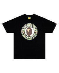 Мужская черная футболка с круглым вырезом с принтом от A Bathing Ape