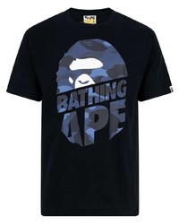 Мужская черная футболка с круглым вырезом с принтом от A Bathing Ape