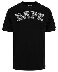 Мужская черная футболка с круглым вырезом с принтом от A Bathing Ape