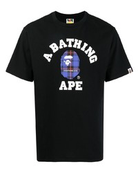 Мужская черная футболка с круглым вырезом с принтом от A Bathing Ape