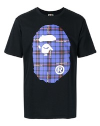 Мужская черная футболка с круглым вырезом с принтом от A Bathing Ape