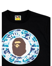 Мужская черная футболка с круглым вырезом с принтом от A Bathing Ape