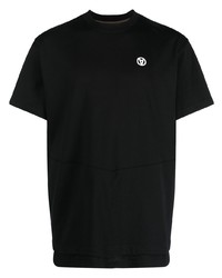Мужская черная футболка с круглым вырезом с принтом от ACRONYM