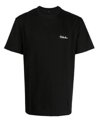 Мужская черная футболка с круглым вырезом с принтом от Ader Error