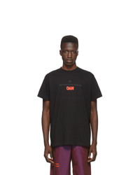 Мужская черная футболка с круглым вырезом с принтом от Adidas Originals By Alexander Wang