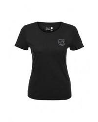 Женская черная футболка с круглым вырезом с принтом от adidas Performance