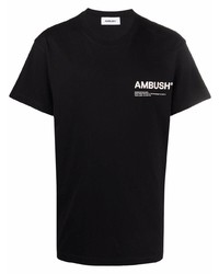 Мужская черная футболка с круглым вырезом с принтом от Ambush