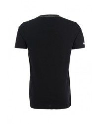 Мужская черная футболка с круглым вырезом с принтом от Atributika &amp; Club™