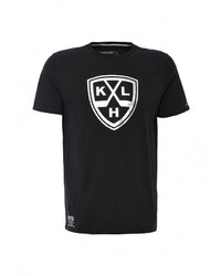 Мужская черная футболка с круглым вырезом с принтом от Atributika &amp; Club™