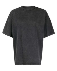 Мужская черная футболка с круглым вырезом с принтом от Axel Arigato