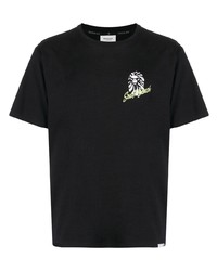 Мужская черная футболка с круглым вырезом с принтом от BAPE BLACK *A BATHING APE®