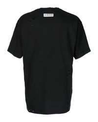 Мужская черная футболка с круглым вырезом с принтом от Mostly Heard Rarely Seen