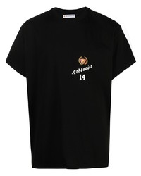 Мужская черная футболка с круглым вырезом с принтом от BEL-AIR ATHLETICS