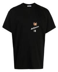 Мужская черная футболка с круглым вырезом с принтом от BEL-AIR ATHLETICS