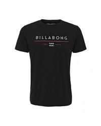 Мужская черная футболка с круглым вырезом с принтом от Billabong