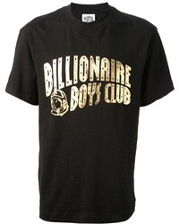 Мужская черная футболка с круглым вырезом с принтом от Billionaire Boys Club