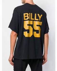 Мужская черная футболка с круглым вырезом с принтом от Billy Los Angeles