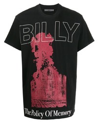 Мужская черная футболка с круглым вырезом с принтом от Billy Los Angeles