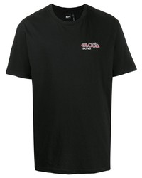 Мужская черная футболка с круглым вырезом с принтом от Blood Brother