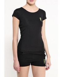 Женская черная футболка с круглым вырезом с принтом от Boxeur Des Rues