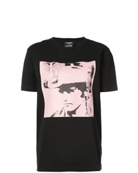 Женская черная футболка с круглым вырезом с принтом от Calvin Klein 205W39nyc