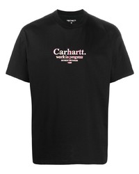 Мужская черная футболка с круглым вырезом с принтом от Carhartt WIP