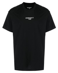 Мужская черная футболка с круглым вырезом с принтом от Carhartt WIP