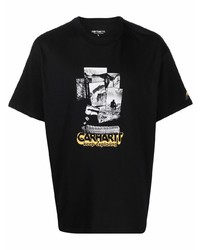 Мужская черная футболка с круглым вырезом с принтом от Carhartt WIP