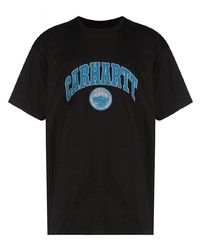 Мужская черная футболка с круглым вырезом с принтом от Carhartt WIP